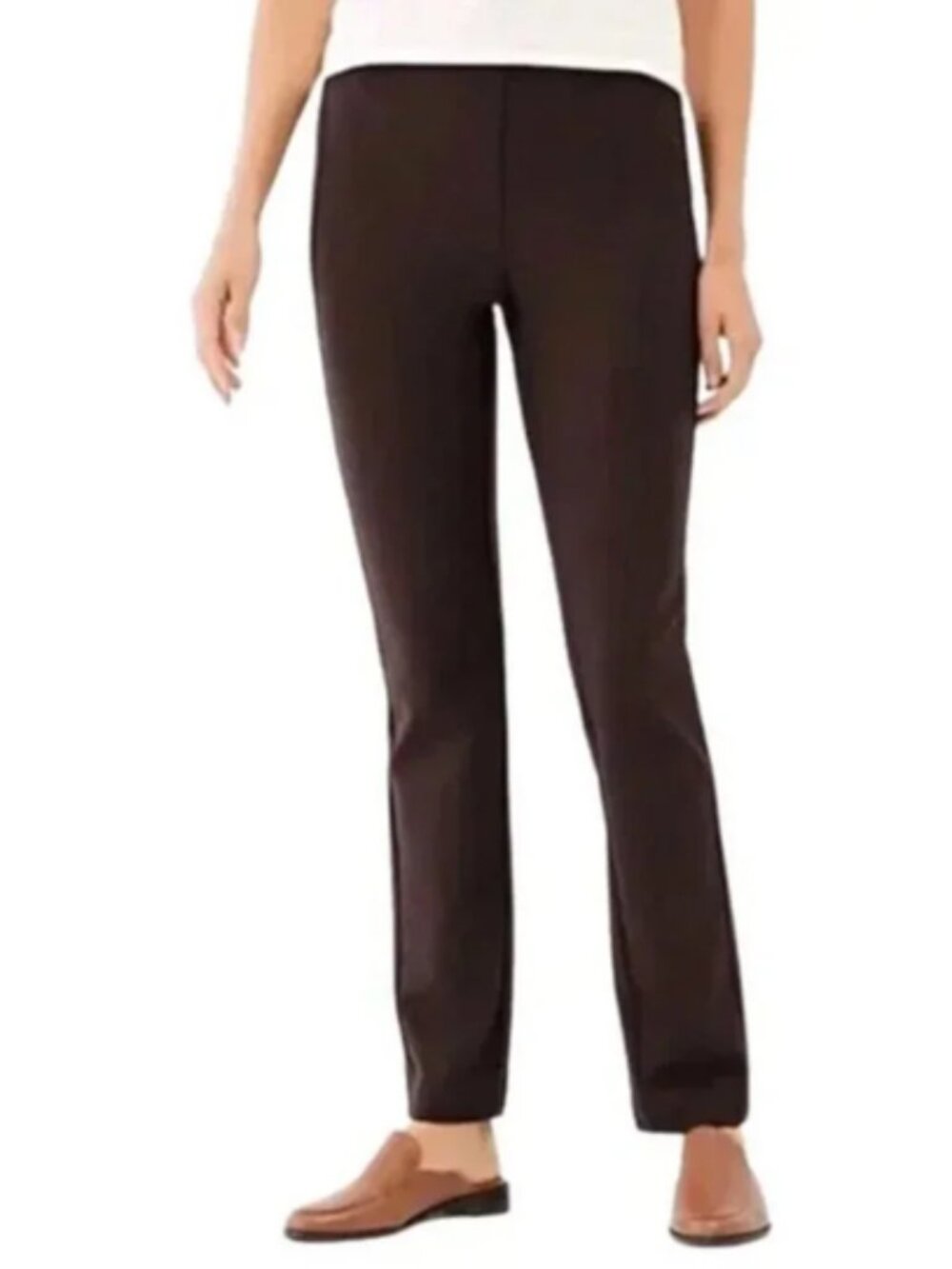 J. JILL Ponte Knit Slim Leg Pants size L NWOT